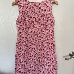 CDC Pink Floral Midi Dress